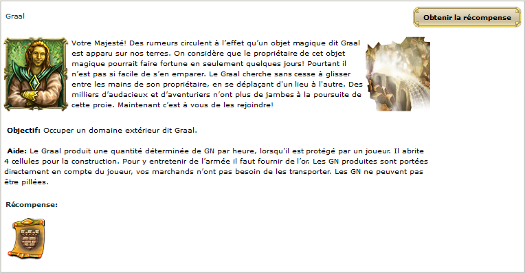 Occuper le Graal une fois