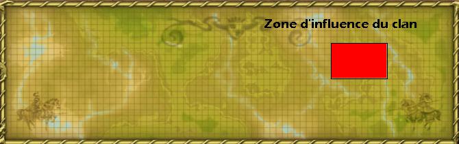 Zone géographique où le le clan a de l'influence.